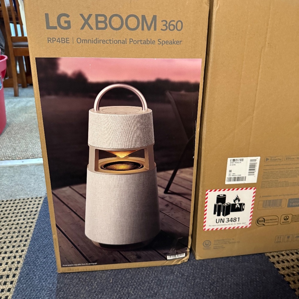 LG XBOOM 360 RP4BE Omnidirectional Portable Speaker